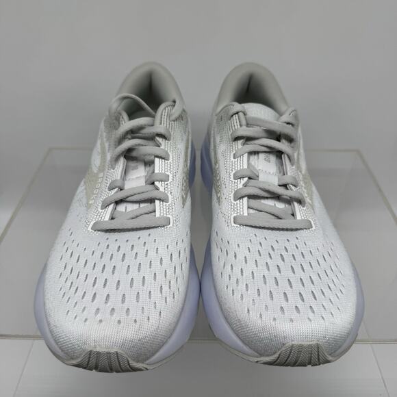 Brooks Ghost 16 White Gray 1204071B151 Running Shoes Sneakers Women’s Size 8 - Picture 6 of 9